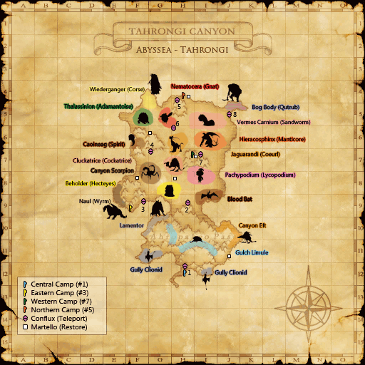 Map of Tahrongi