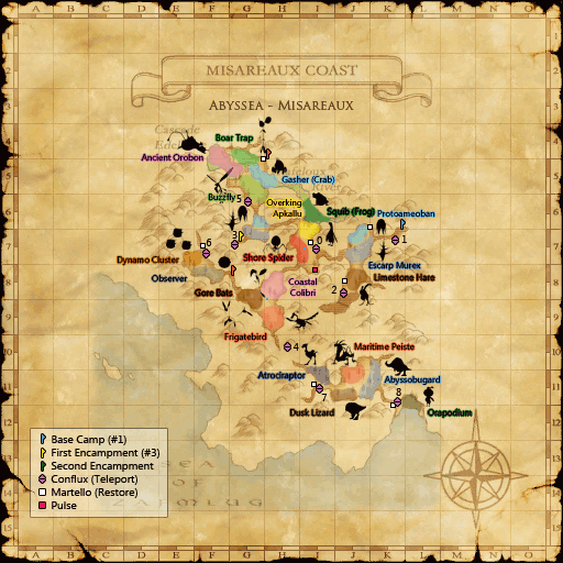 Map of Misareaux
